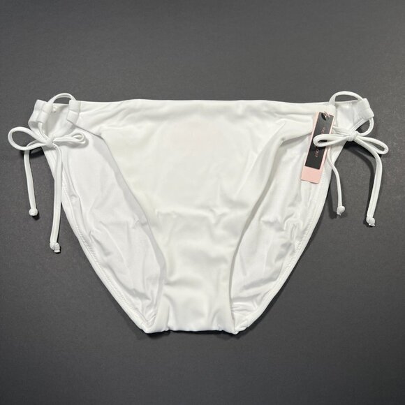 Victoria Secret XXL / 2XL Bikini Bottom Classic Double Side Tie String Bow White - Picture 2 of 6